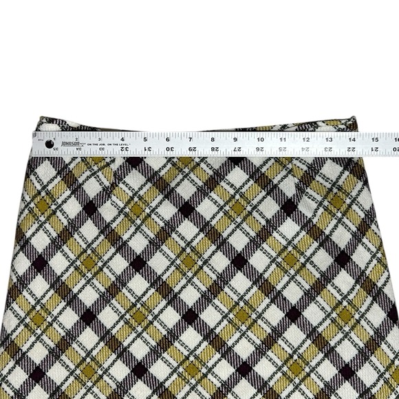 PENDLETON  Plaid Wool Blend Skirt Womens 2P XS Lined Classic Preppy Boho Chic - Picture 3 of 7